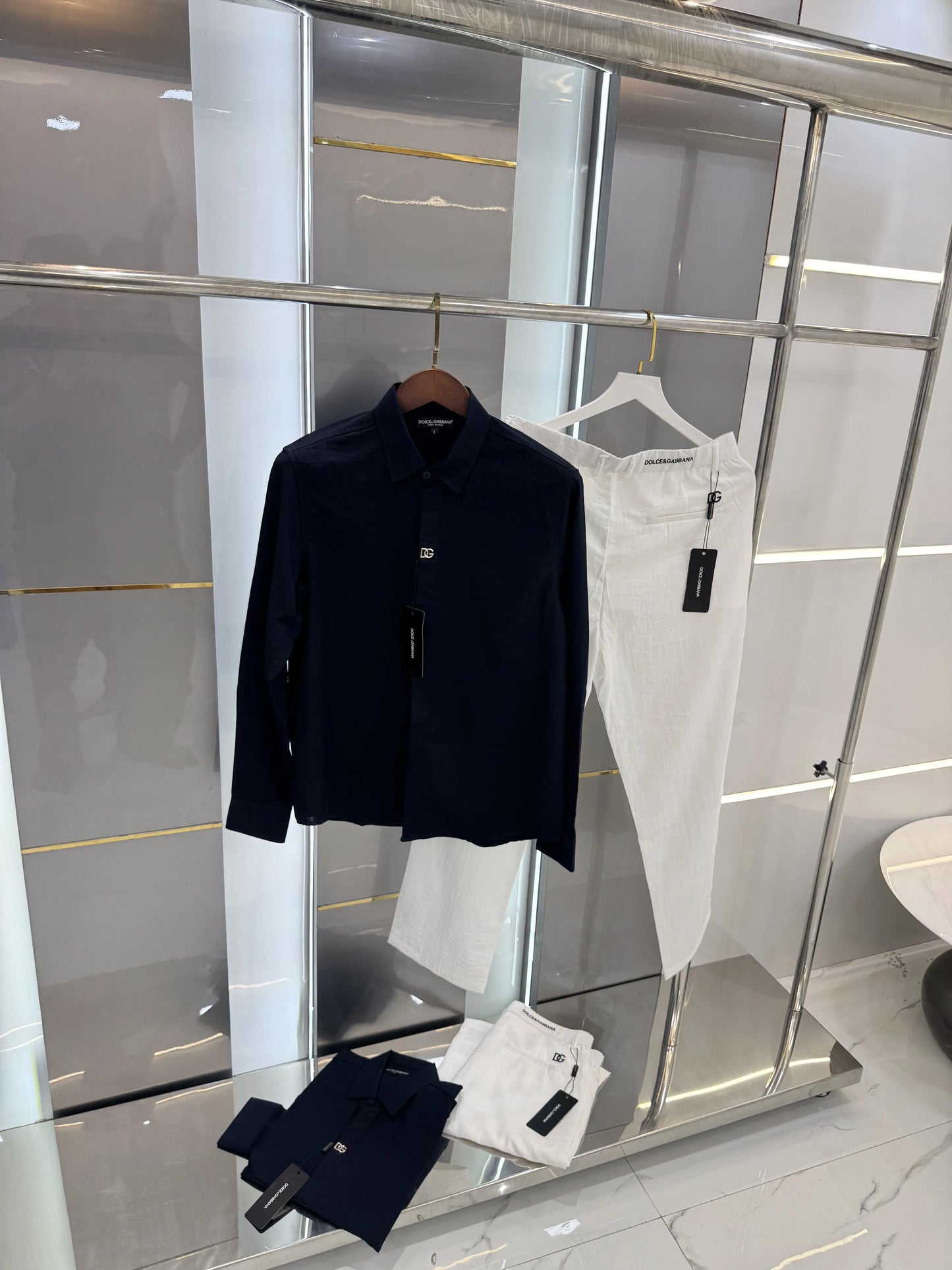 Dolce&Gabban a Blue White Italian Imported Combo