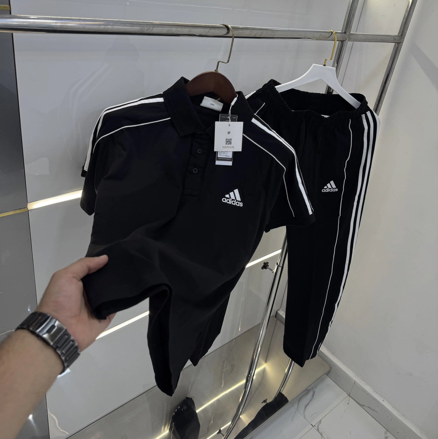 Adida s Black Logo Work Premium Tracksuit