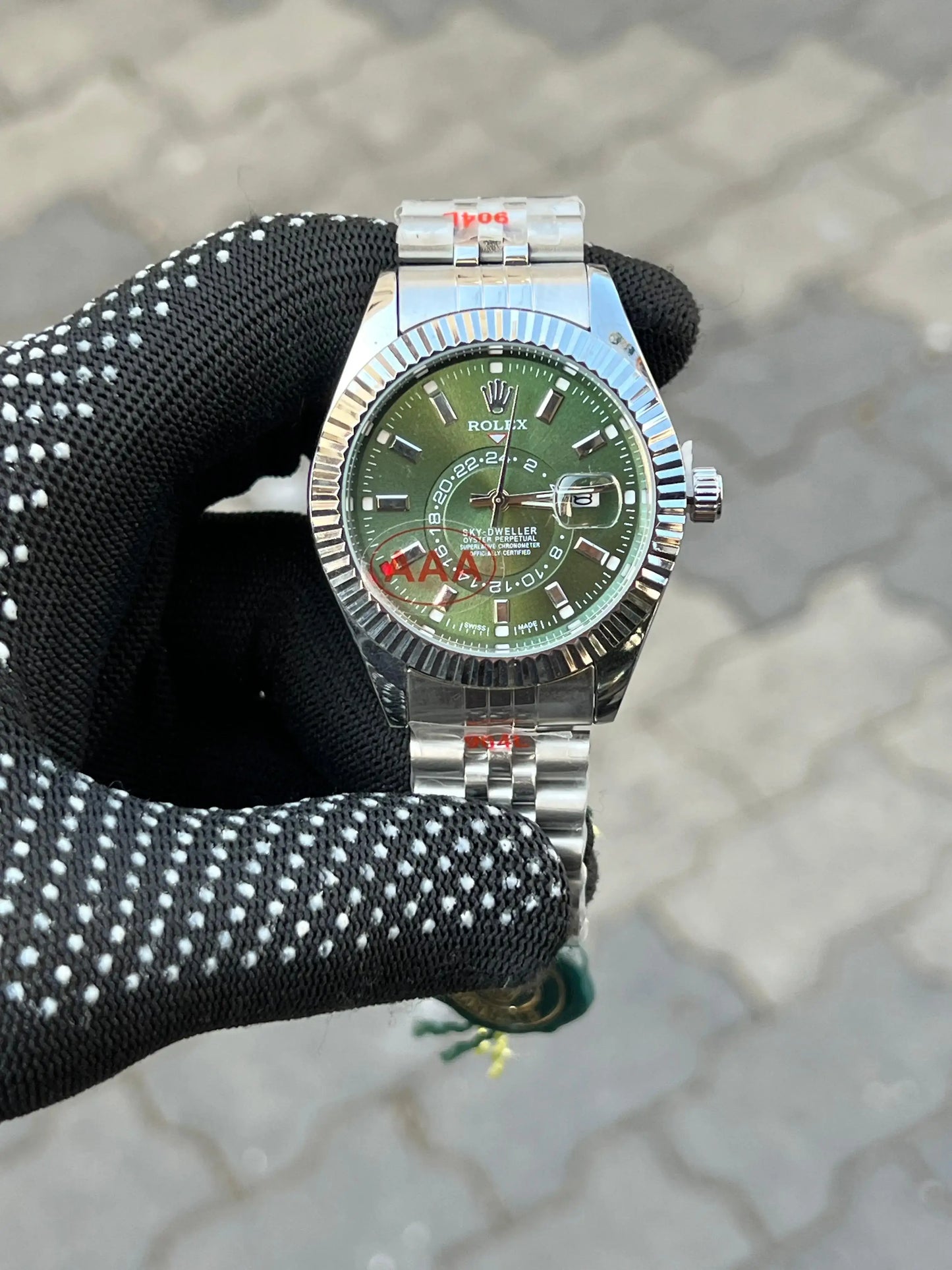 Rolex Sky Dweller Silver Green