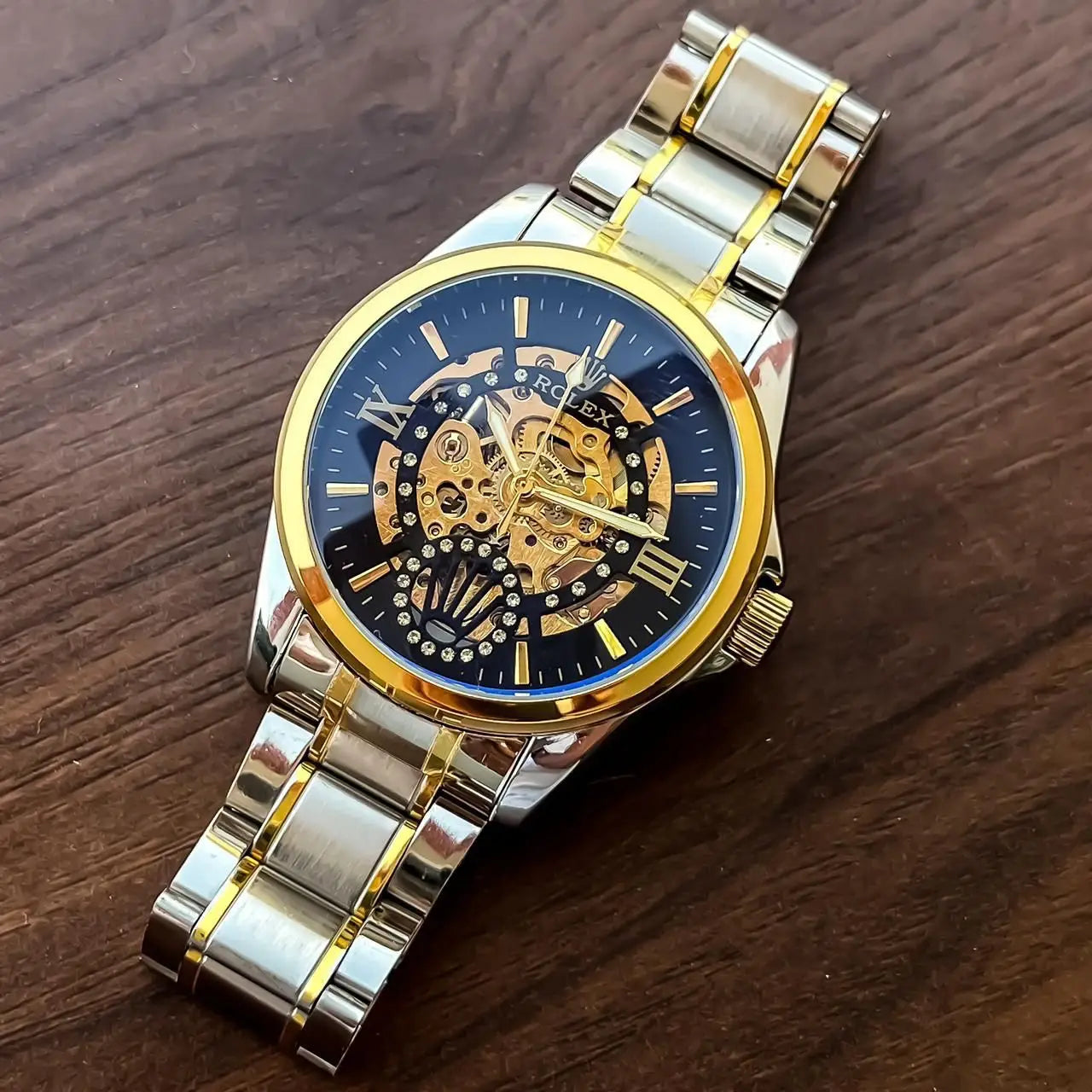Rol_ex Automatic Two Tone Gold Black