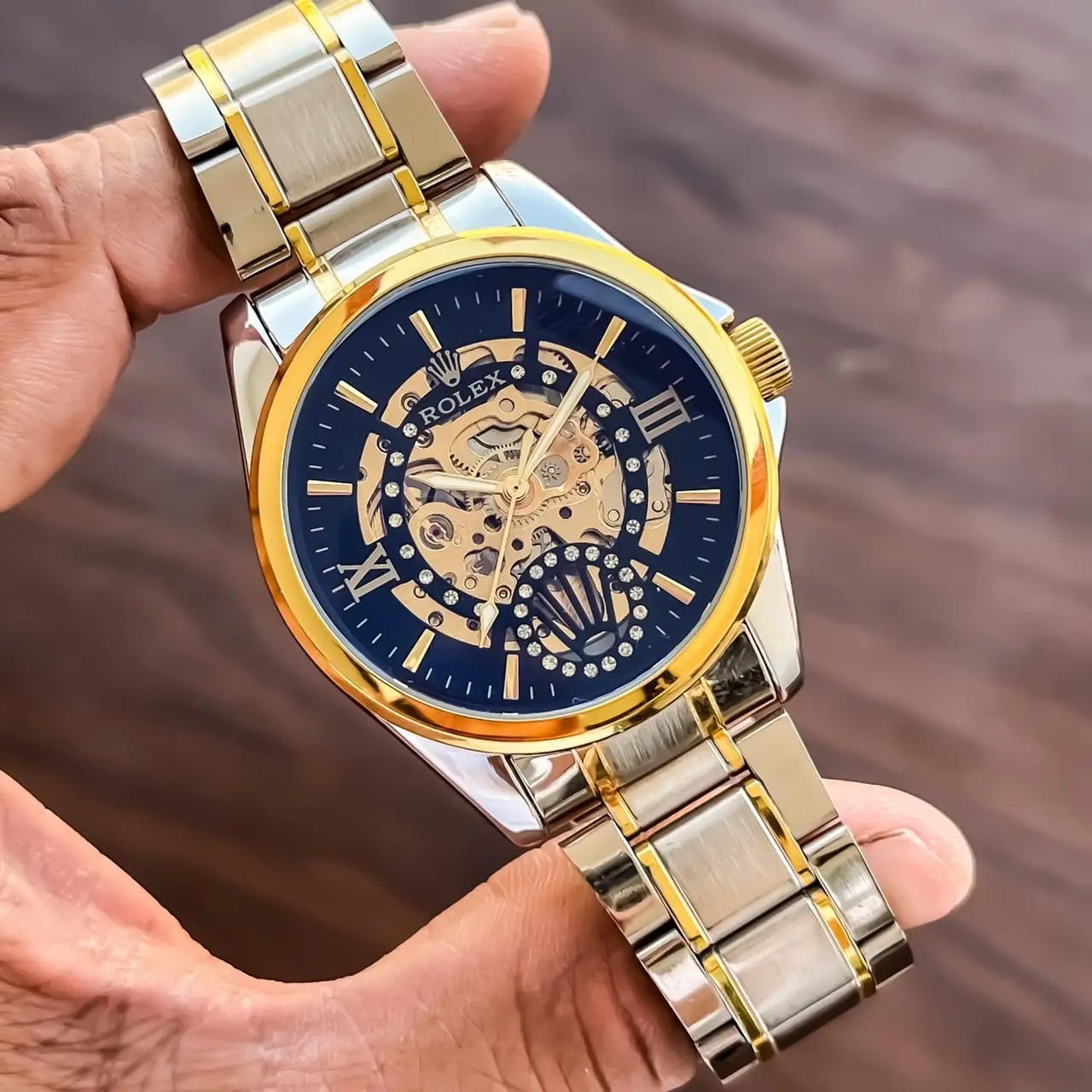Rol_ex Automatic Two Tone Gold Black