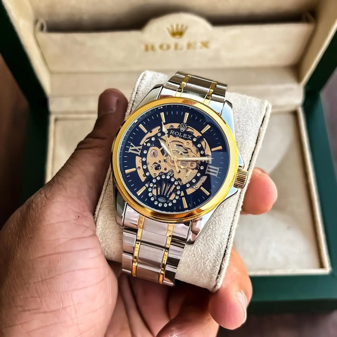 Rol_ex Automatic Two Tone Gold Black