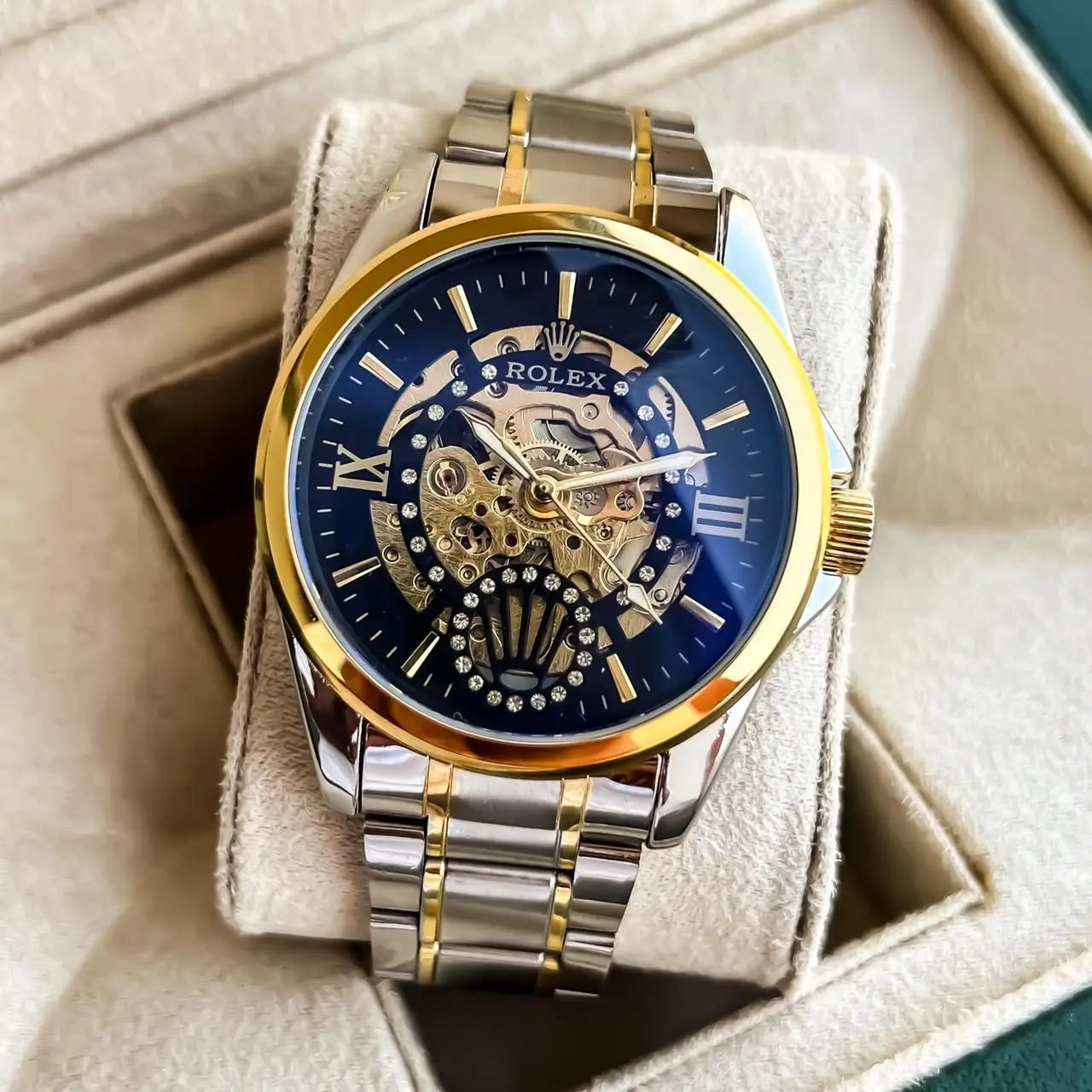 Rol_ex Automatic Two Tone Gold Black