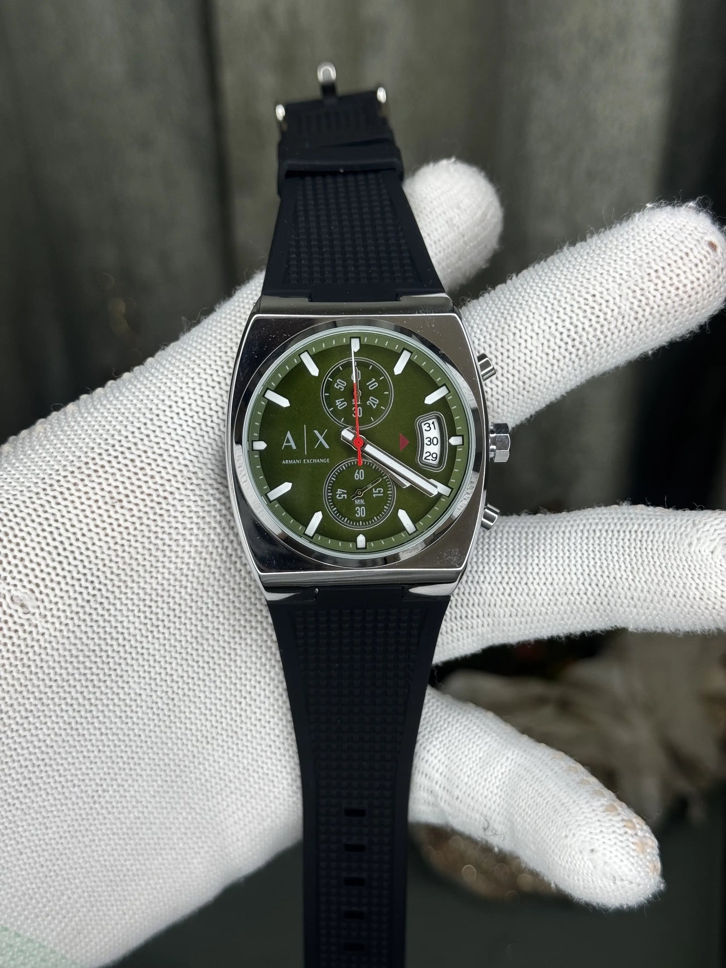 Arman i Exchange Oliver Black Green Chronograph Premium Watch