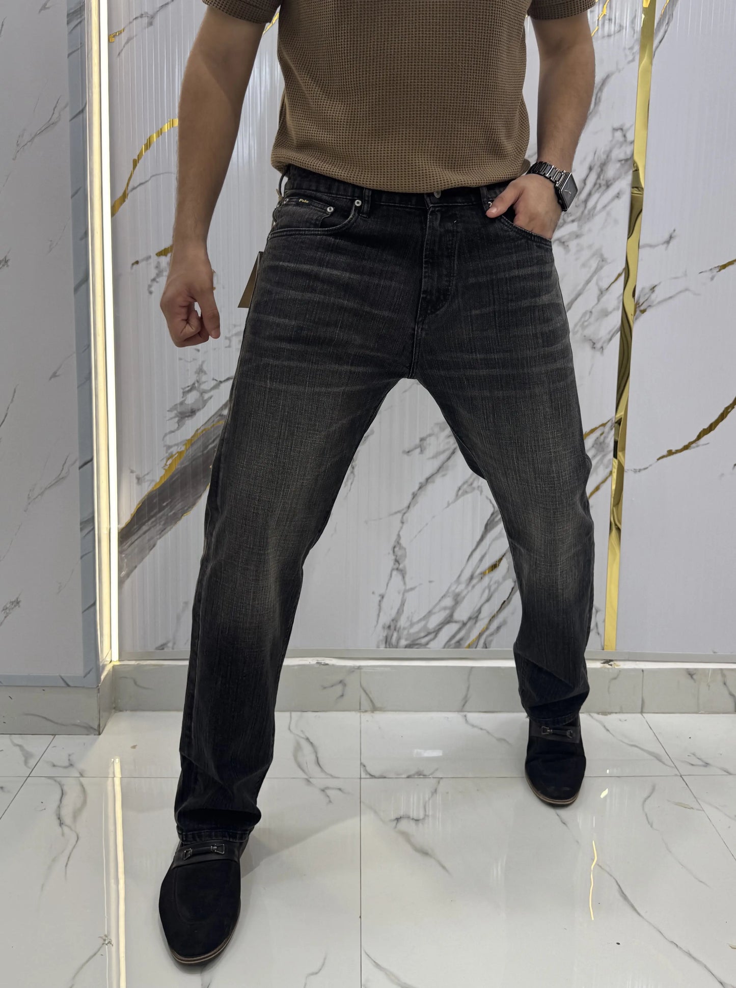 Ralph  Lauren Carbon  Usa Teddy Edtion Imported Denim