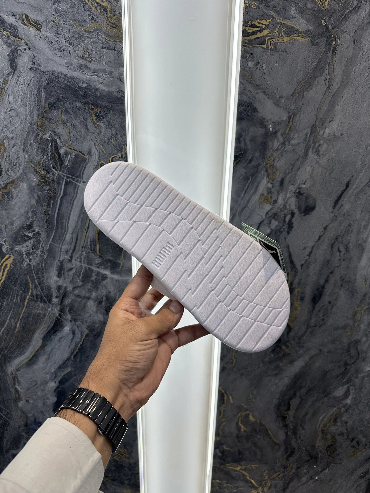 Puma_Mercedes White AMG Petronas Soft Comfort Slide