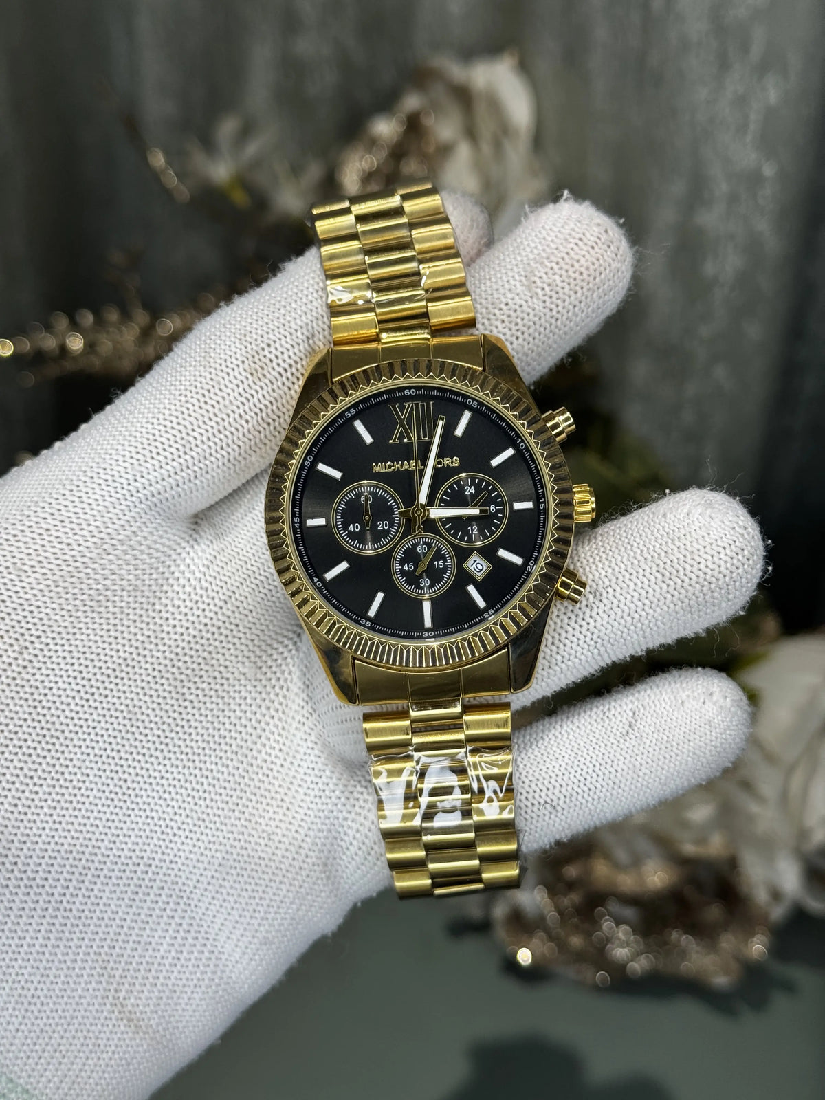 Michael Kor s Lexington Gold Black Premium Chrono