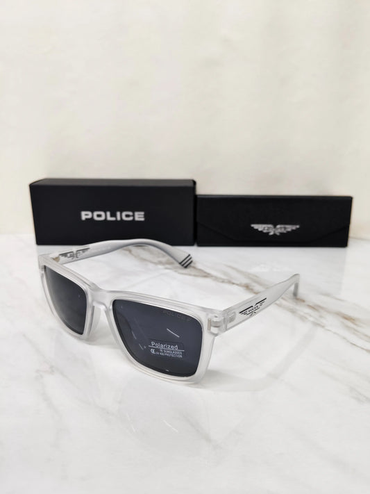 POLICE 1800 TRANSPARENT WHITE BLACK
