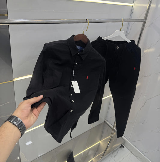 Ralph  Lauren Black Logo Work Premium Tracksuit