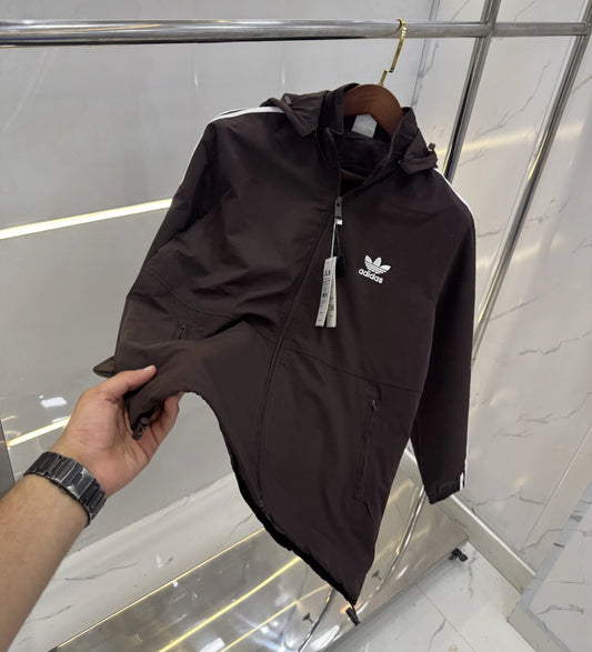 Adida s Brown Premium WindBreaker Jacket