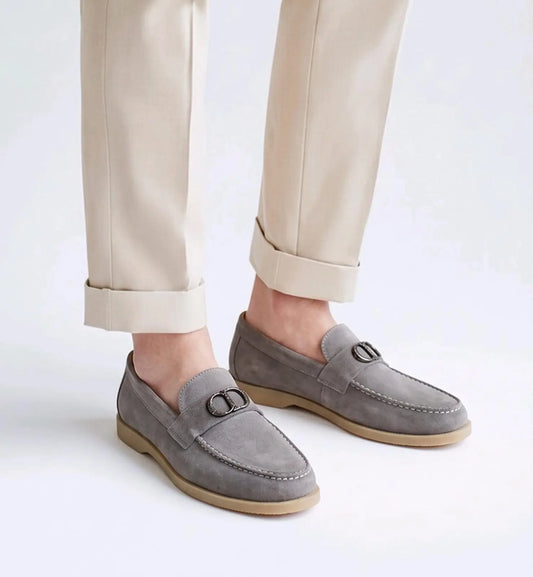 Dior_CD Logo Grey Premium Formal Loafer