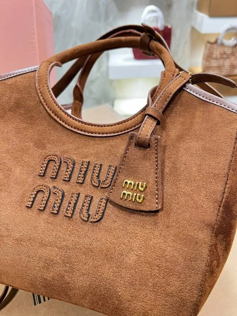 Miu Miu Ivy Tote Bag With Dual Top Handles With Original Box Prmium 100% High End Quality