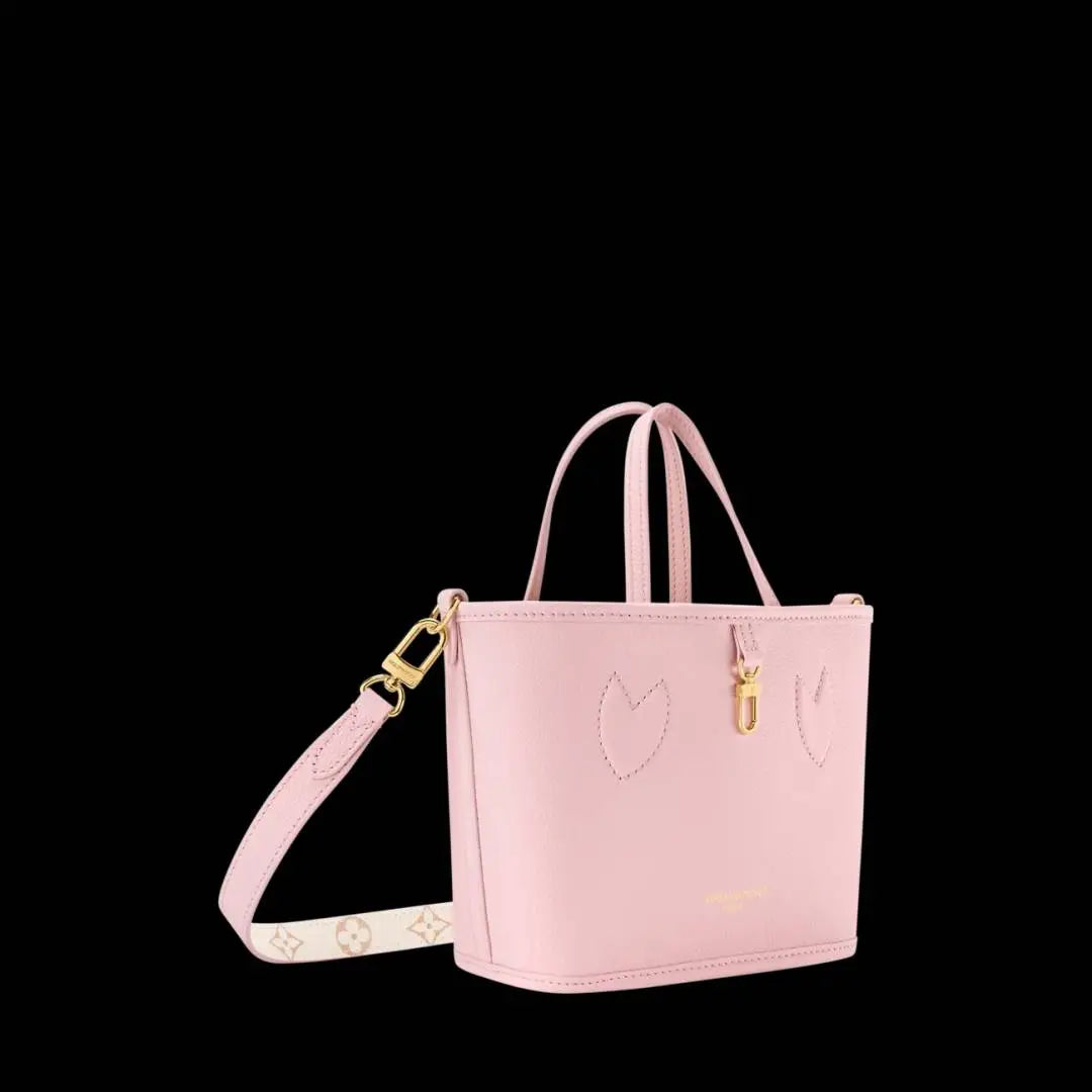 Loui_Vuitton Neverfull Inside Out BB in Monogram Dune Pink With Removable matching zipped pouch High End 2 Box Packing