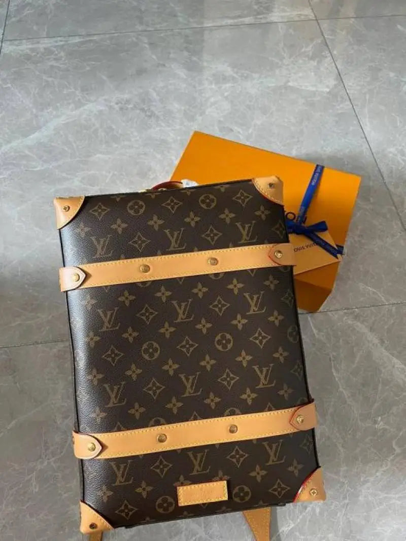 LOUI VUITTION Soft TRUNK BackPack MnonoGram MM BROWN 2026 Latest Store Article Calf Leather With Dust Bag And Carry Bag