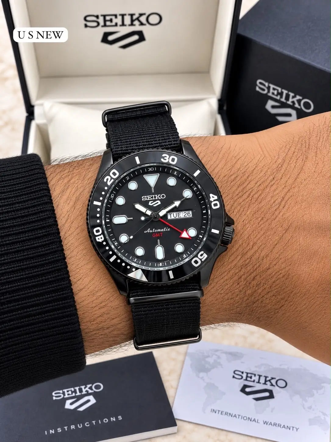 SEIKO GMT BLACK