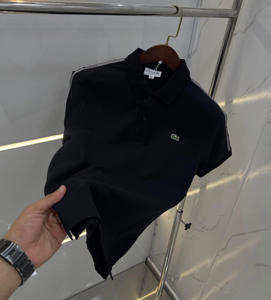 Lacost e Black Logo Work Premium Polo T-Shirt