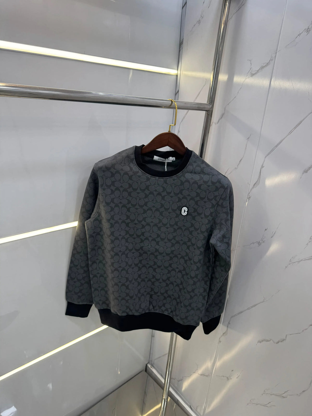 Coac h Black Imported Knitted Premium Pull Over
