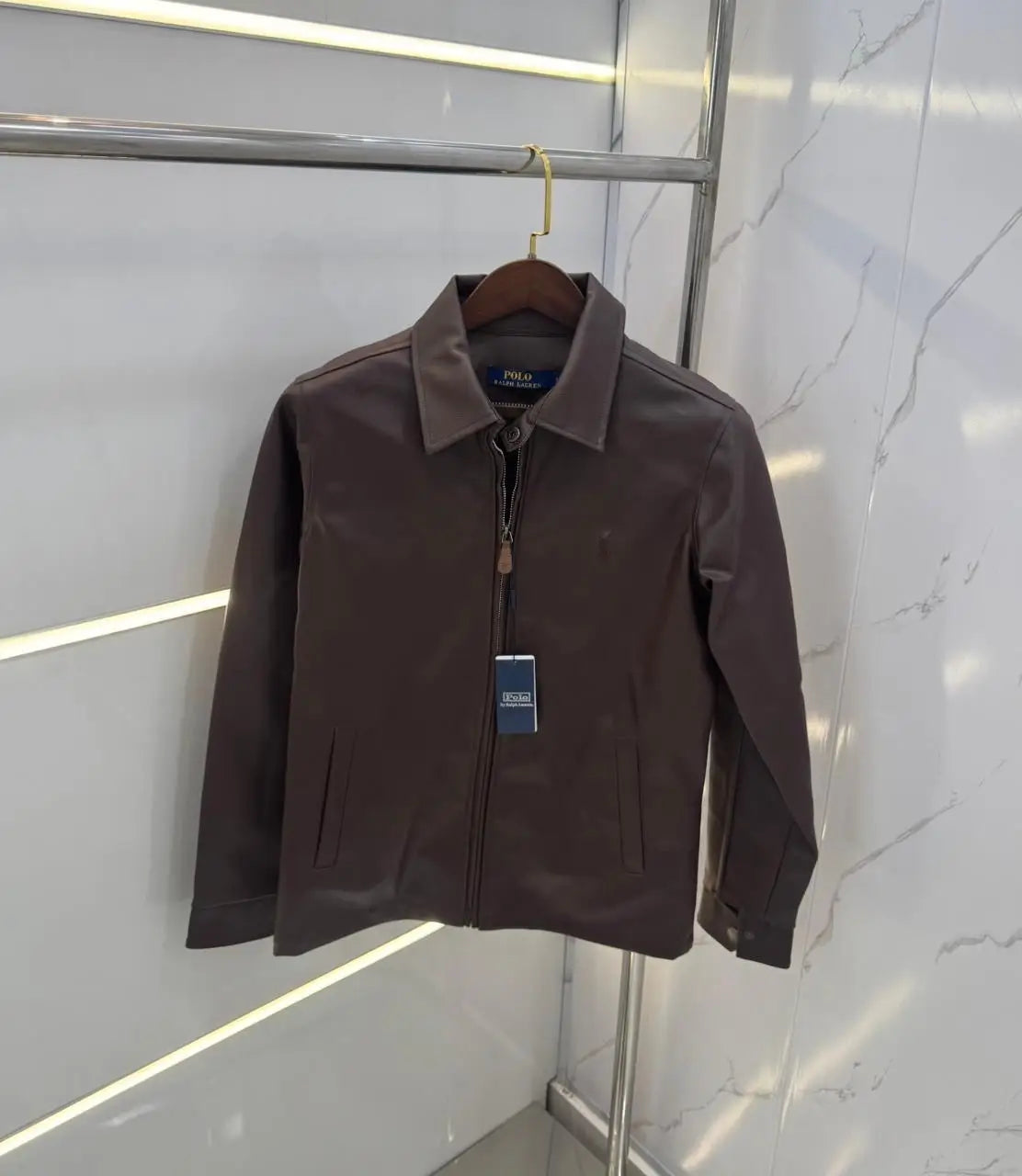 Ralph Lauren Brown Premium Leather Jacket