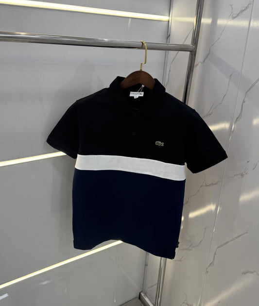 Lacost e navy Logo Work Premium Polo T-Shirt