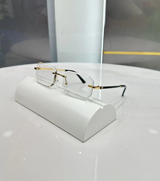 Louis Vuitto n Gold Black Premium Glasses 1103