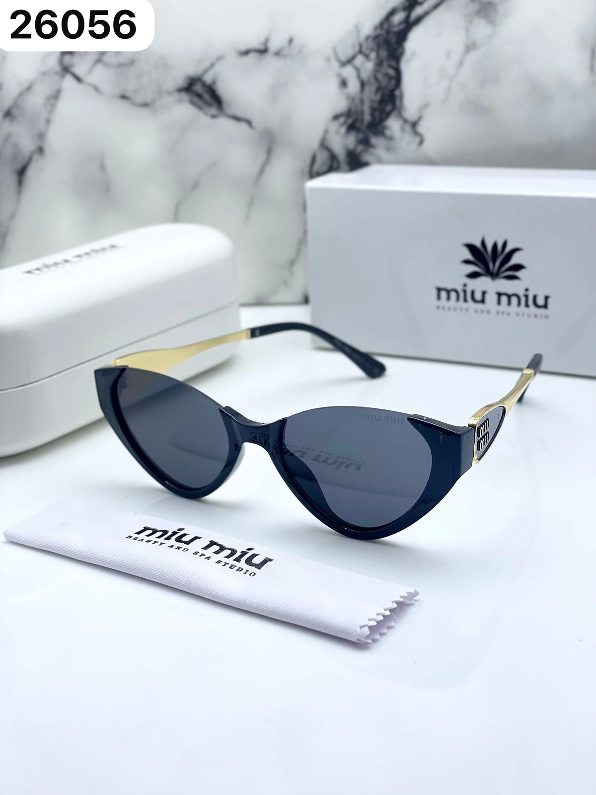 Miu Miu 26056 Gold Black