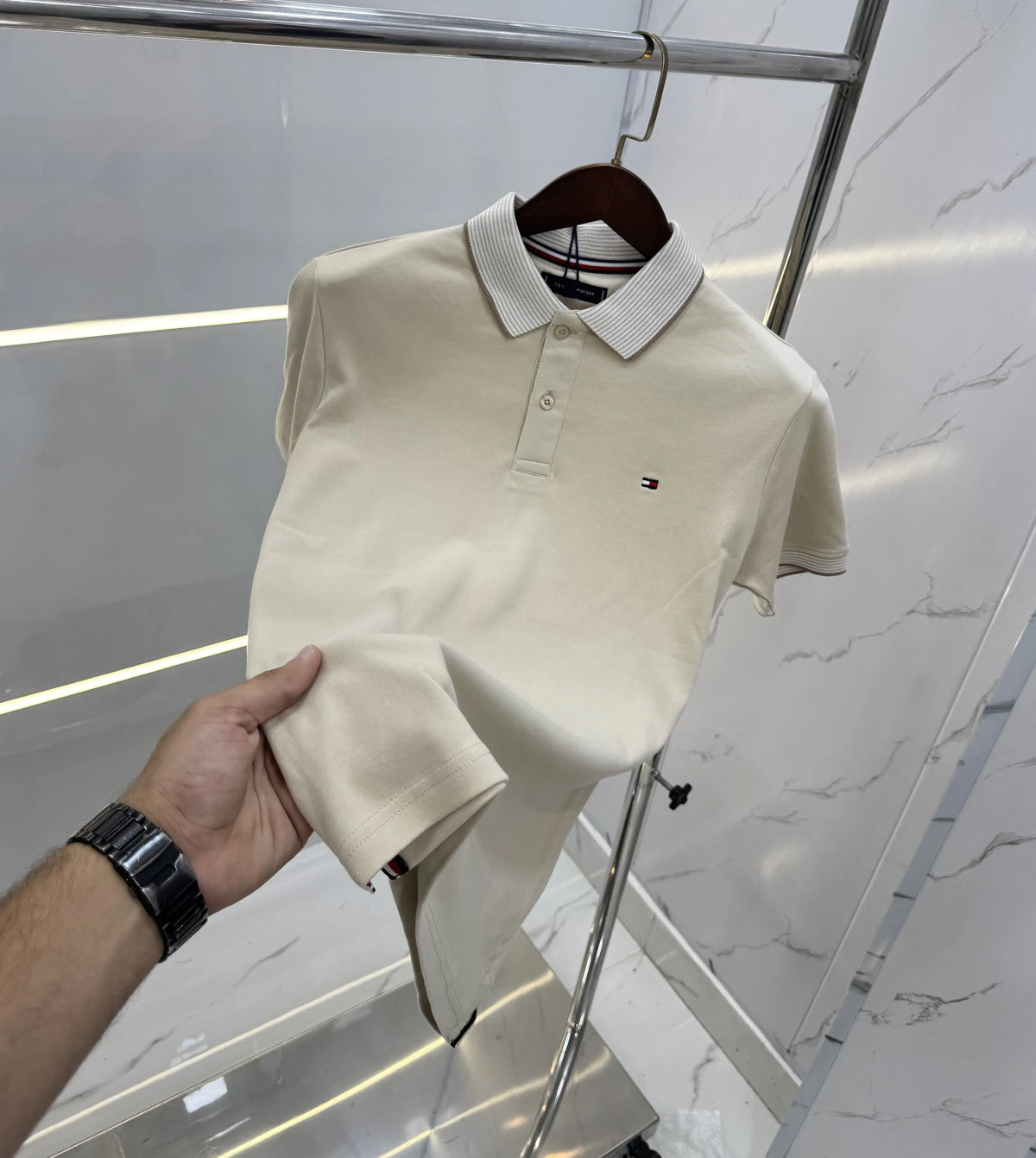 Tomm y Hilfiger Creem  Premium Polo T-shirt