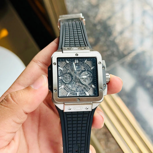 Hublo_t Square Big Bang Unico Quartz