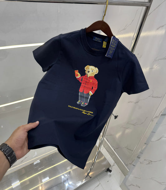 Ralph Laure n Navy Blue Logo Work Premium T-Shirt