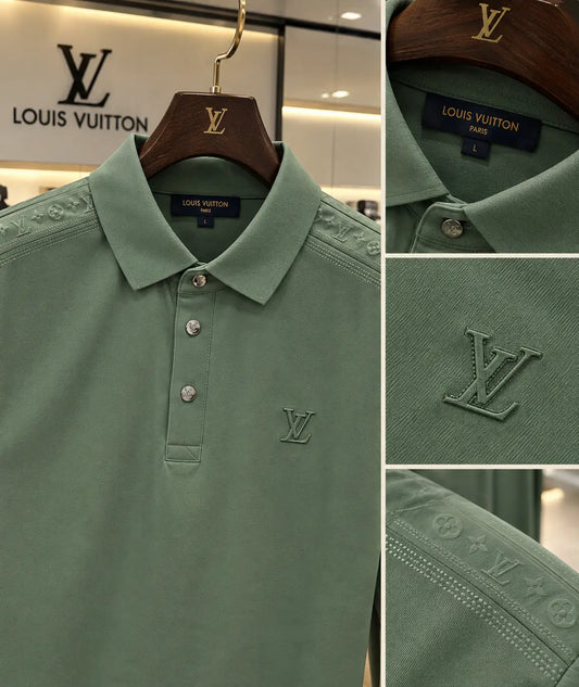 Louis Vuitto n Green Luxury Polo T-shirt