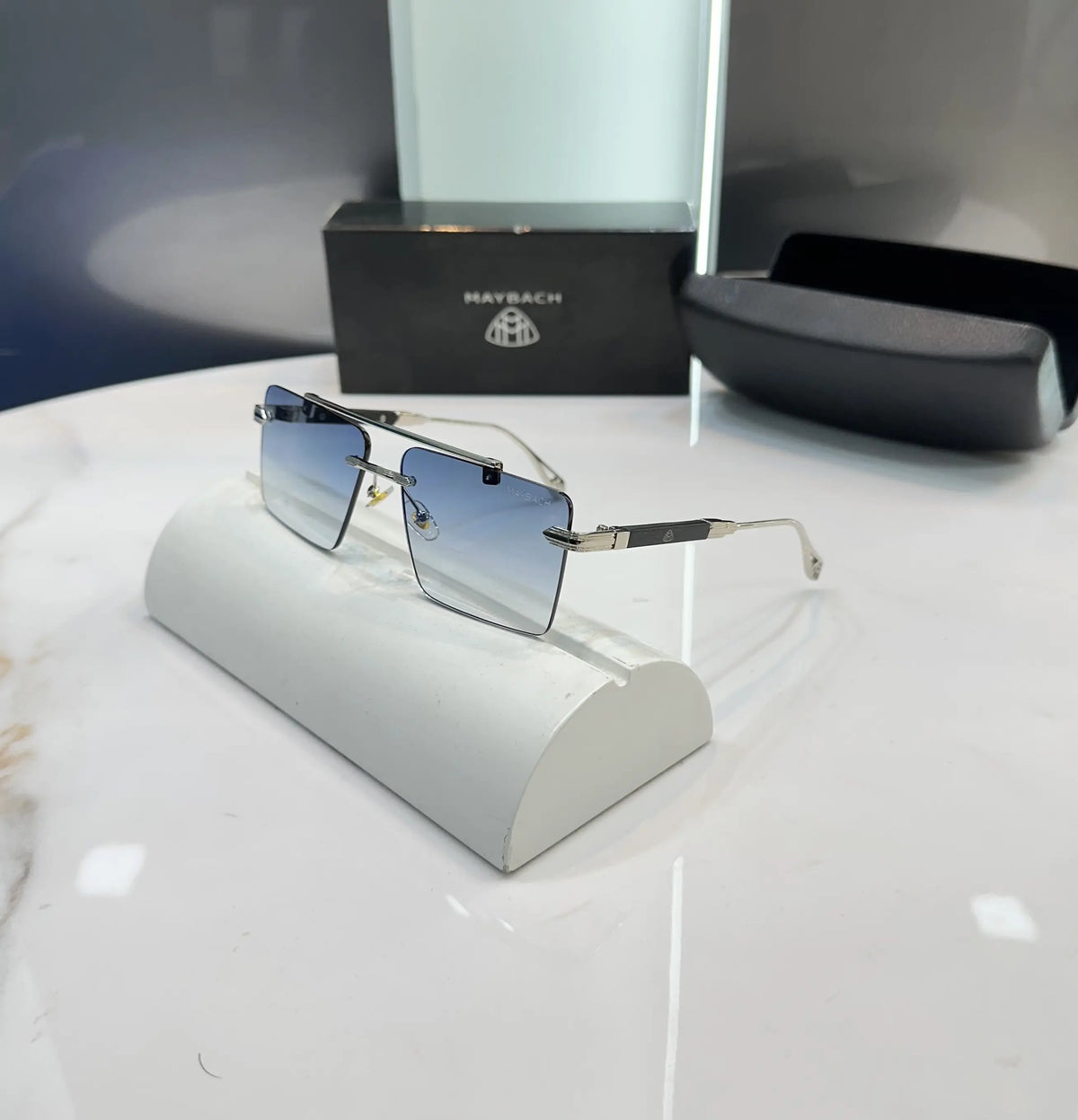 Maybach Silver Blue Premium Shades