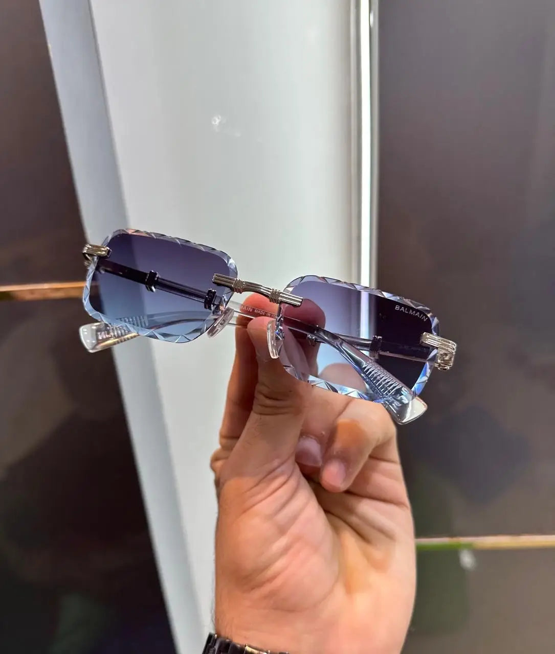 Balmain Paris Blue Karan Aujla Limited Edition Luxury Shade With Original Packing