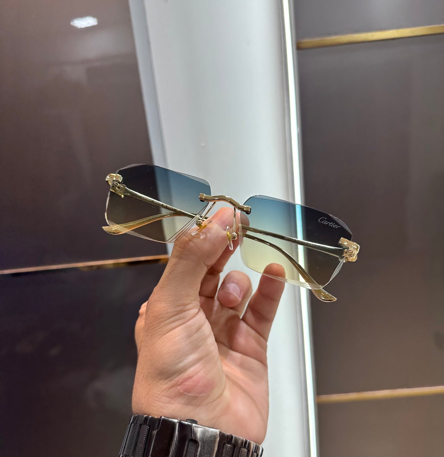 Cartier Green Karan Aujla Limited Edition Luxury Shade With Original Packing
