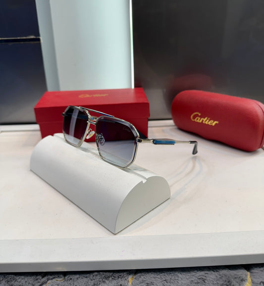 Cartier Silver Sky Metal Limited Edition Luxury Shade With Original Packing
