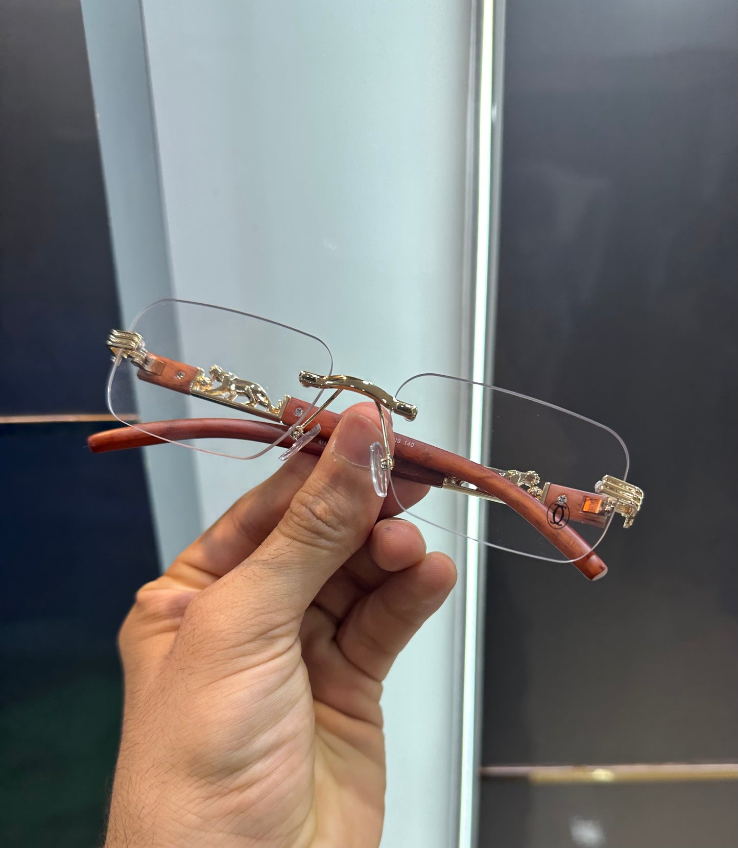 Cartier Transparent Wooden Look Karan Aujla Limited Edition Luxury Shade With Original Packing