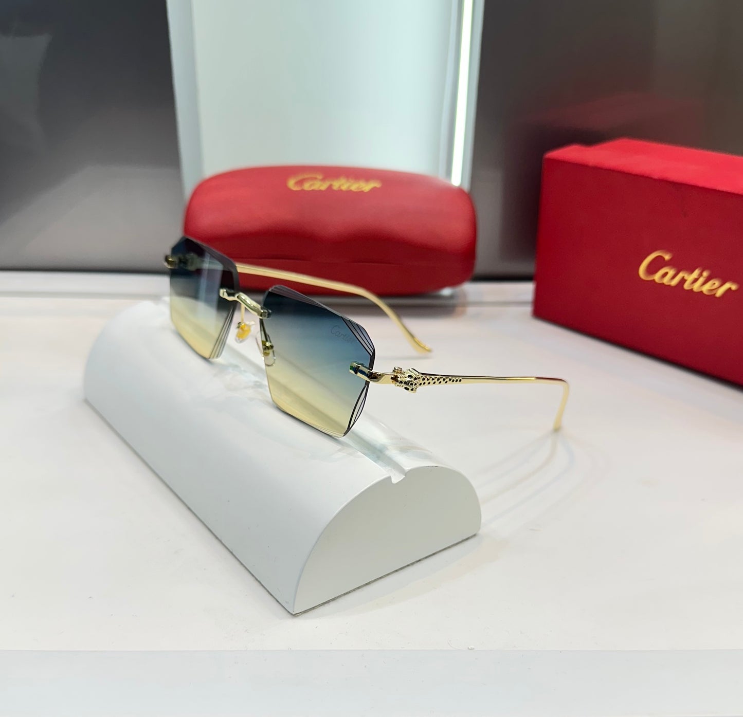Cartier Green Karan Aujla Limited Edition Luxury Shade With Original Packing