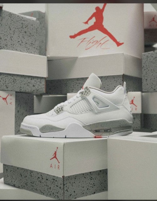 Air Jordan Retro 4 Oreo Semi UA Quality Premium Sneaker with Og Boxl