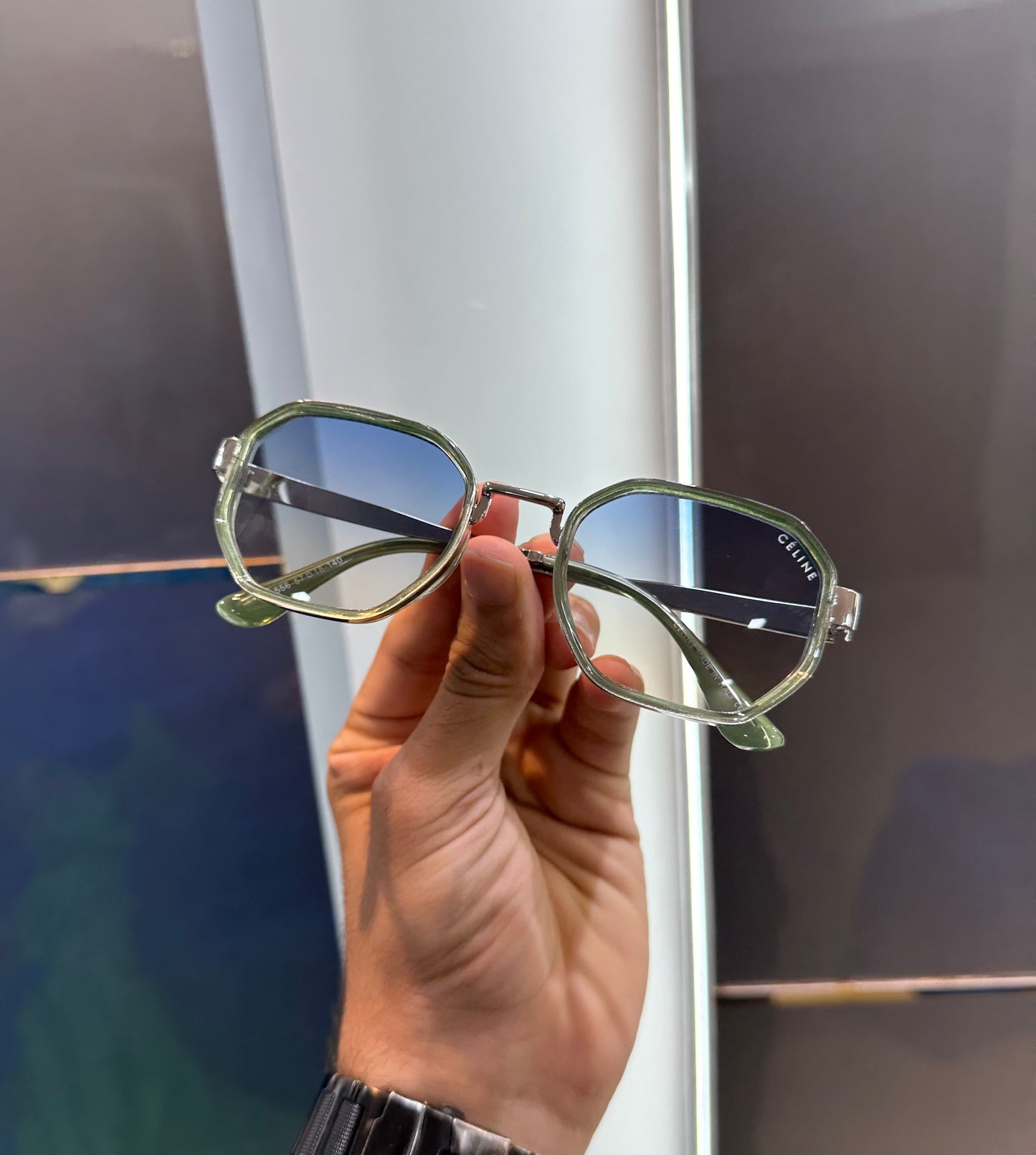 Celine Green Dual Shade Limited Edition Luxury Shade With Original Packing