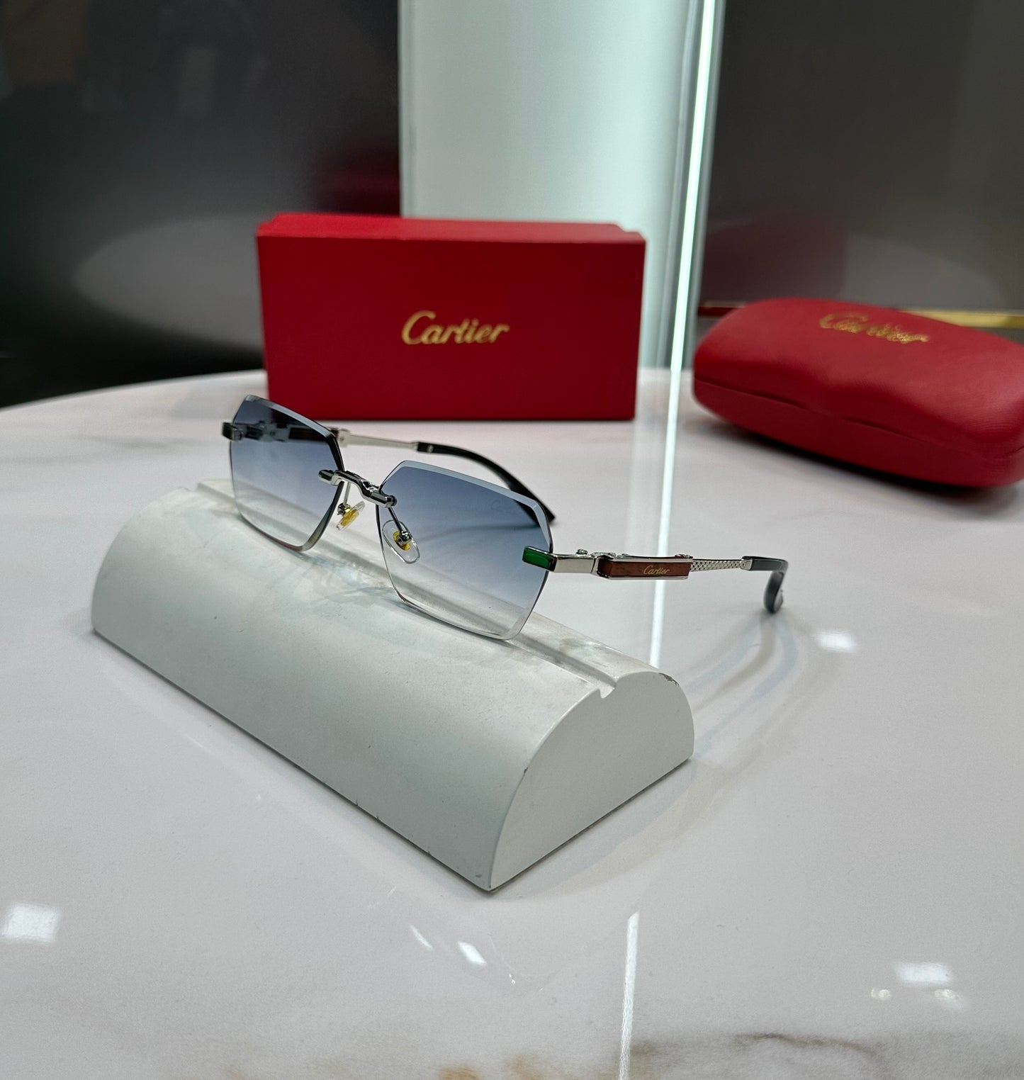 Cartier Sky Blue Karan Aujla Edition Luxury Shade With Original Packing