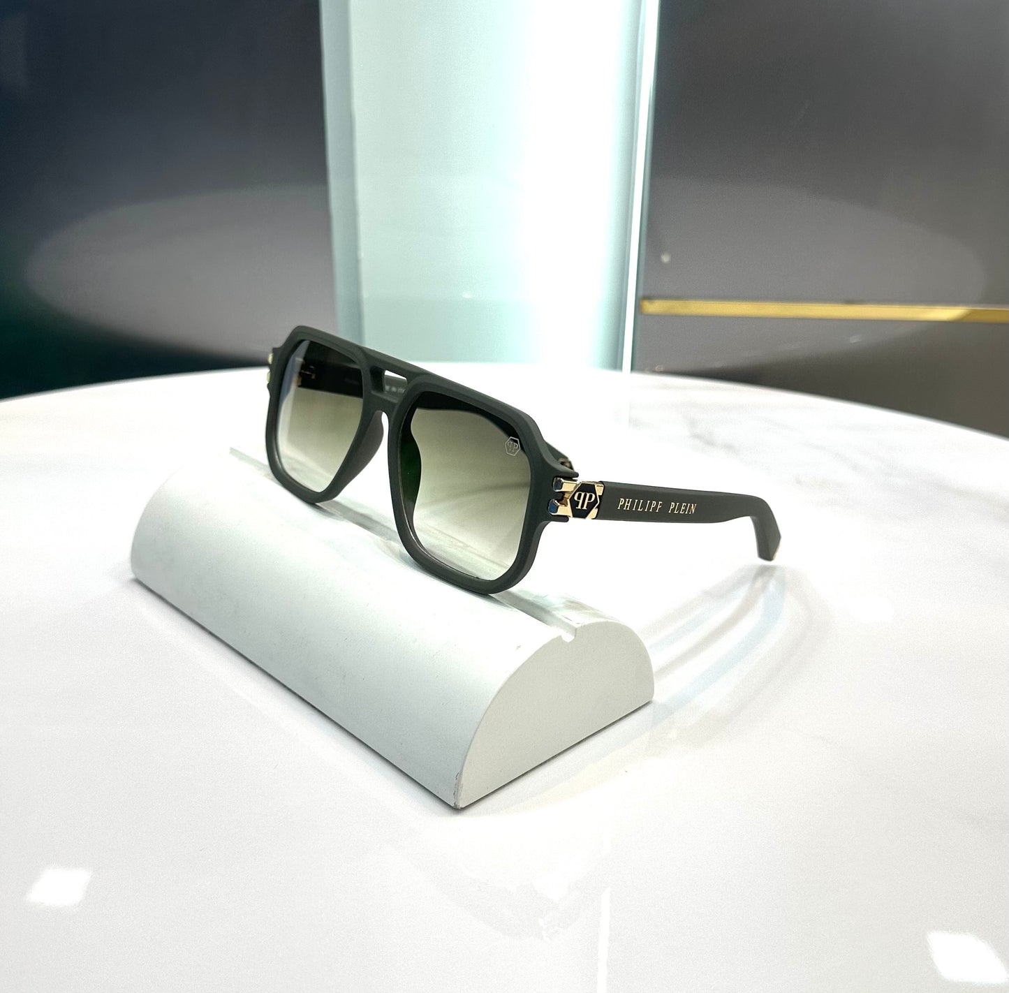 Philpp Plein Green Karan Aujla Edition Luxury Shade With Original Packing