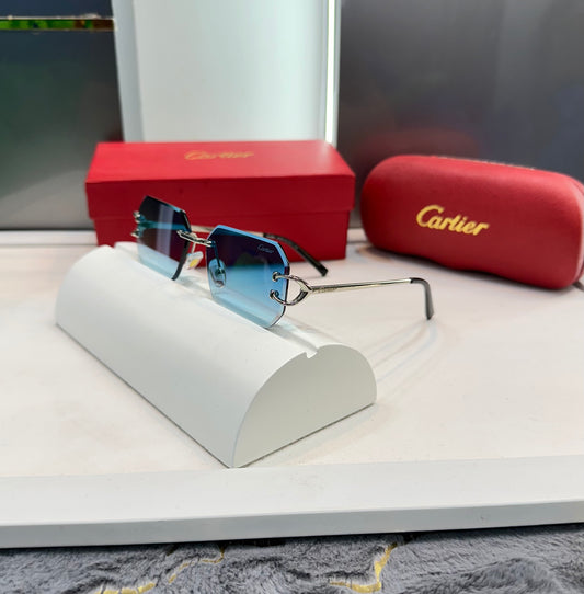Cartier Sky Blue Metal Karan Aujla Limited Edition Luxury Shade With Original Packing