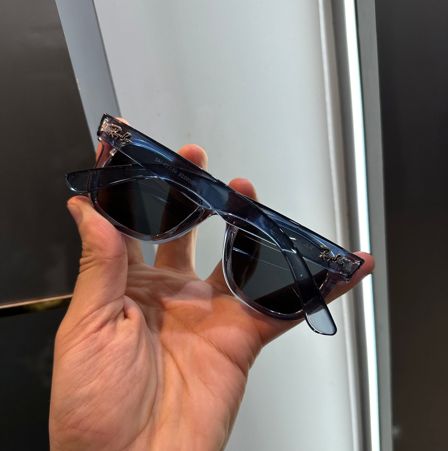 Ray Ban Blue Black Reverse Edition Luxury Shade With Original Packing
