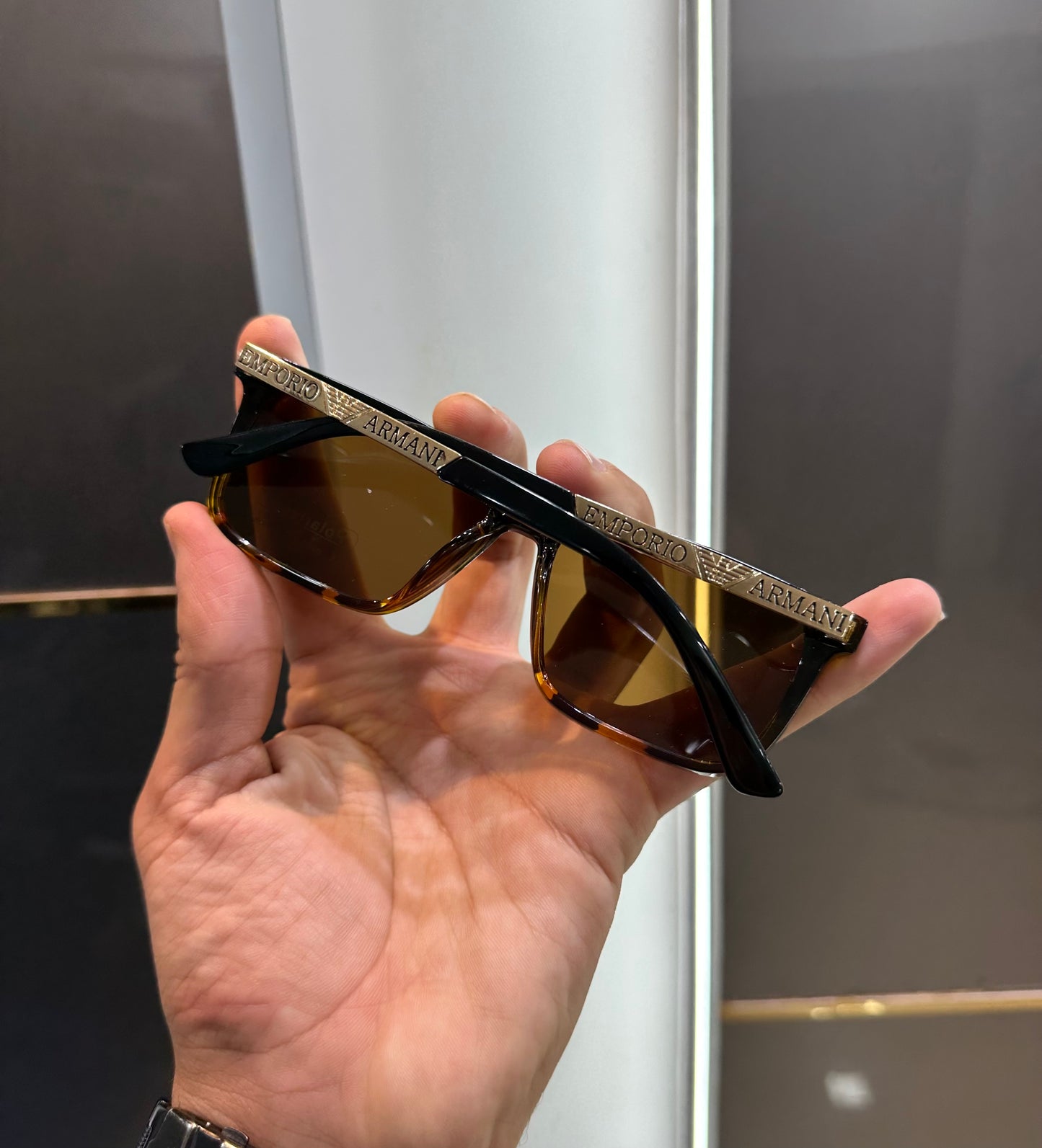 Emporio Armani Brown Limited Edition Luxury Shade With Original Packing