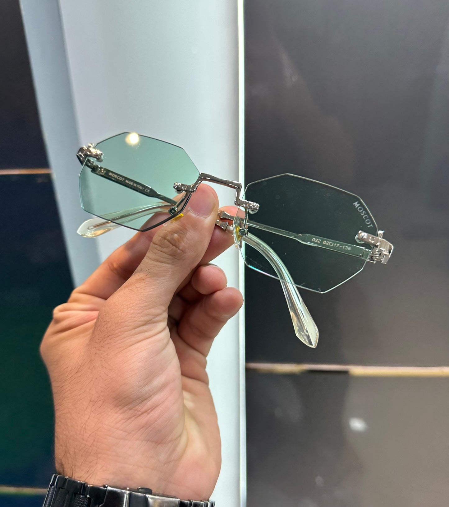 Moscot Green Metal  Karan Aujla Limited Edition Luxury Shade With Original Packing