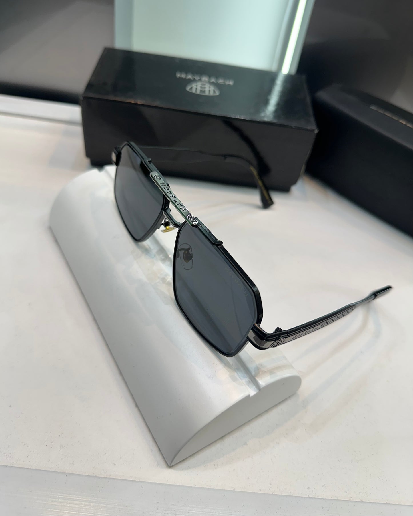 Maybach Black Metal Honey Singh Edition Luxury Shade With Original Packing