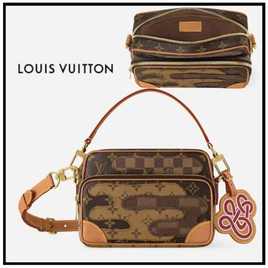 LoiusS VuittonN x Nigo Nil Monogram Shoulder Bag TOP NOTCH PREMIUM LEATHER QUALITY WITH ORIGINAL BOX 2 BOX