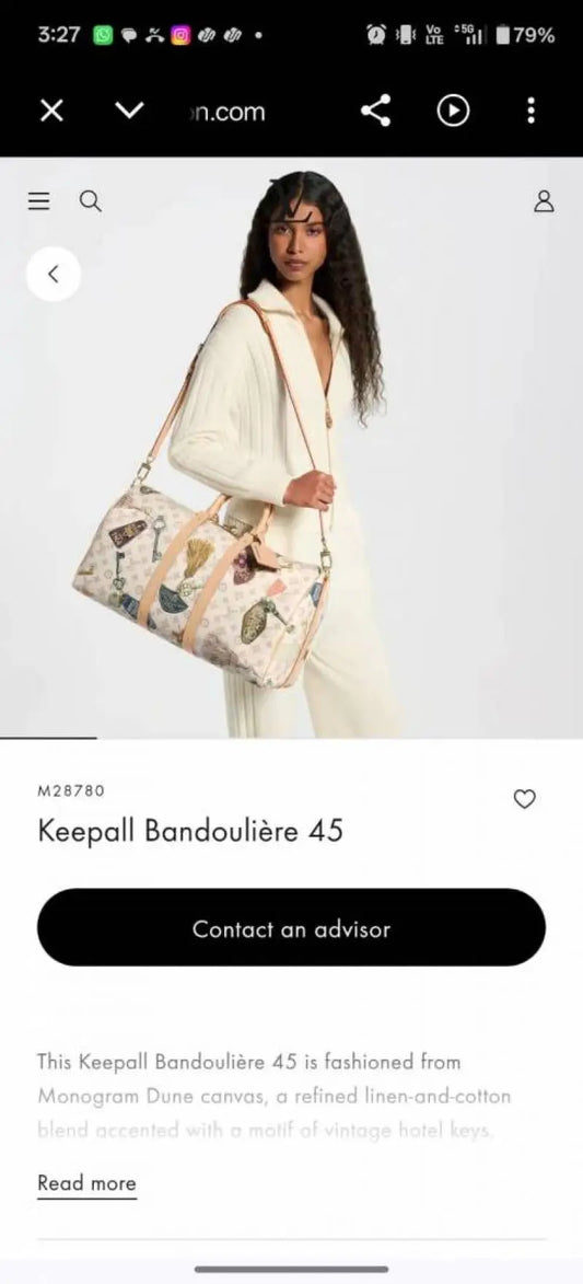 LoiusS Vuittion Keepall Bandoulire 45 Flight Mode Getaway Monogram DuneDuffle Bag