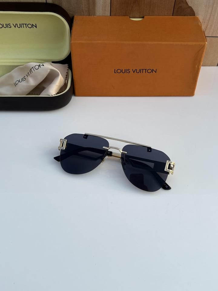 Louis Vuitton Gold Black Luxury Shade With Original Packing