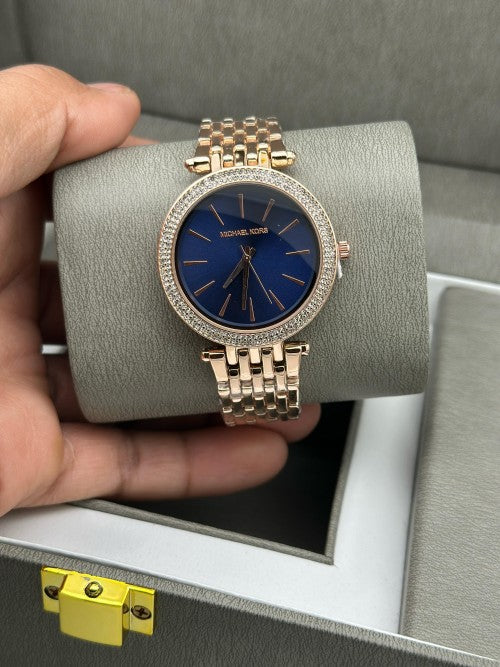 Michael Kors Darci Blue Dial Premium Watch With Brand Box
