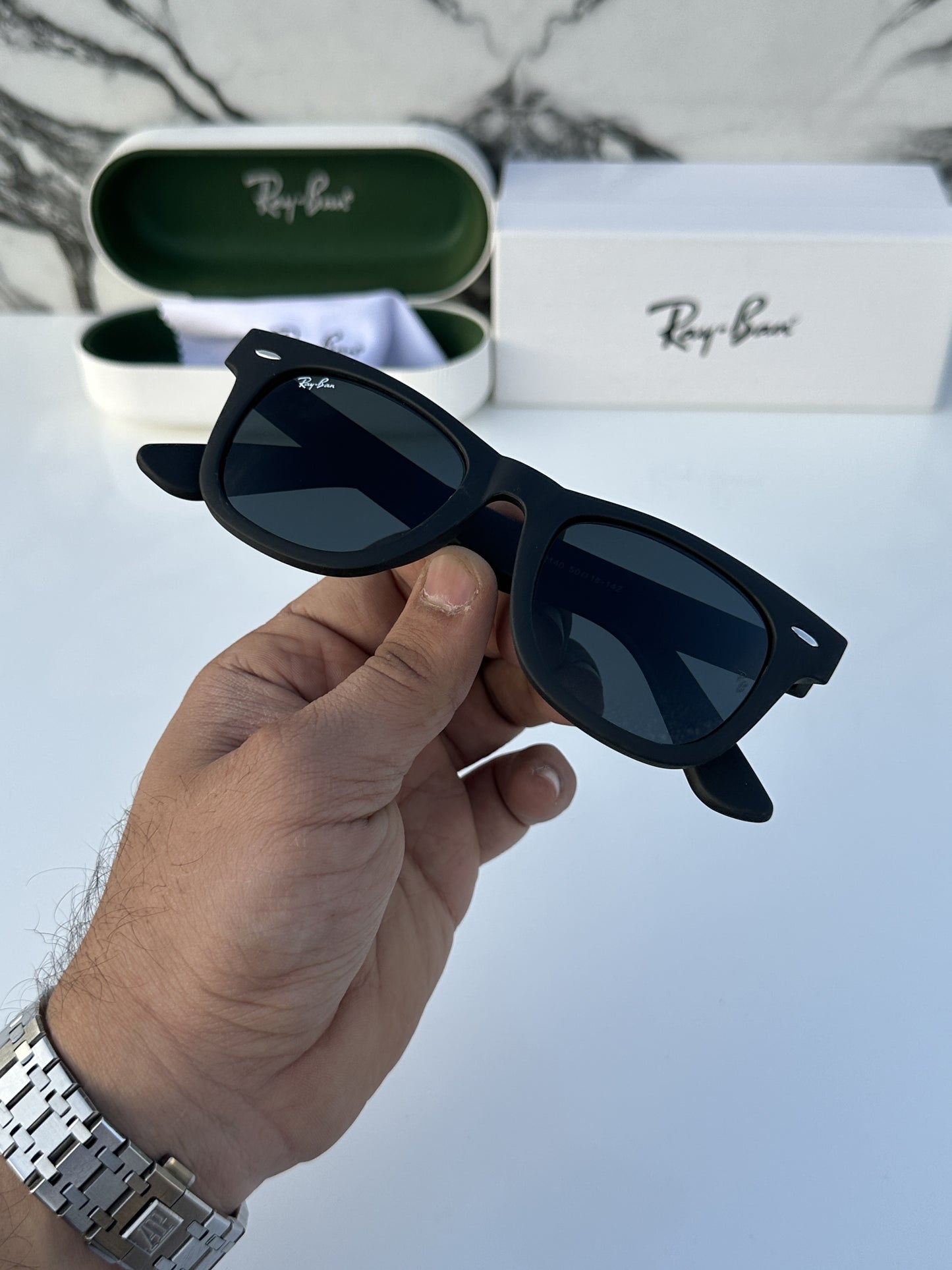 Ray Ban Matt  Black  Luxury Shade With Original Packing