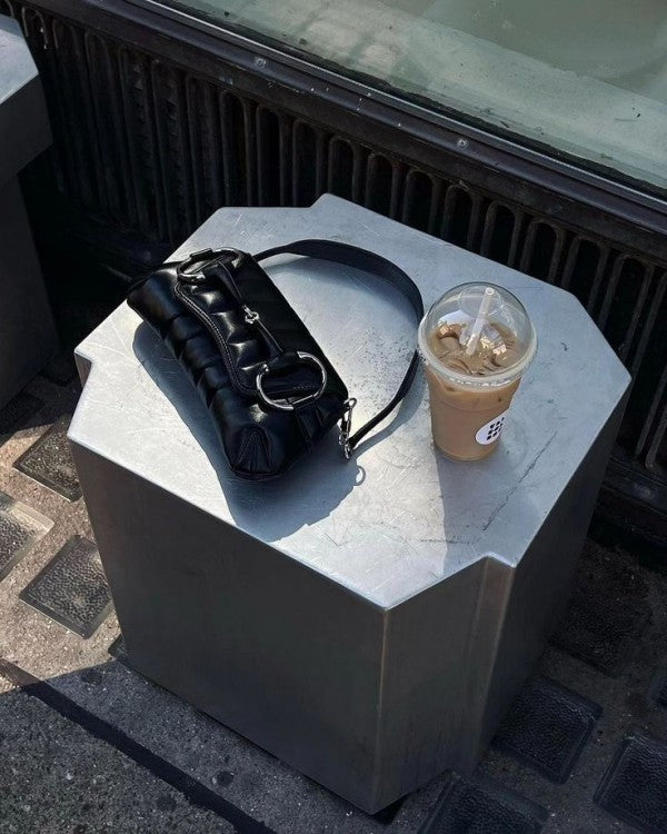 Gucci Black GG Horsebit Chain Premium Shoulder Bag With Og Box And Dust Bag & 2 Belts
